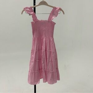 Hill House Pink Smocked Ruffled Sundress